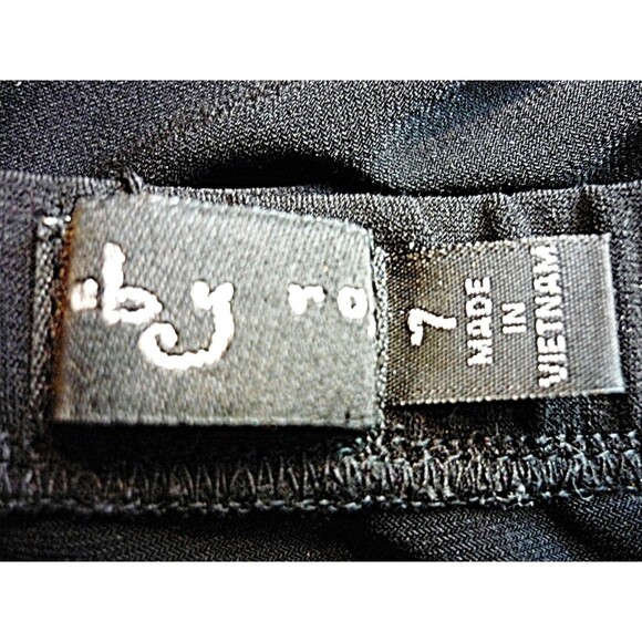 Y2K Ruby Rox Strapless Dress Sz 7 Black Pink Coquette Whimsygoth Bow Petticoat - Picture 7 of 8